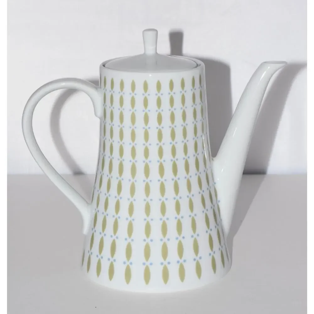 Melitta Zurich Luncheon Plates Coffee Tea Pot, Cup & Saucer 22pc MCM Modernism